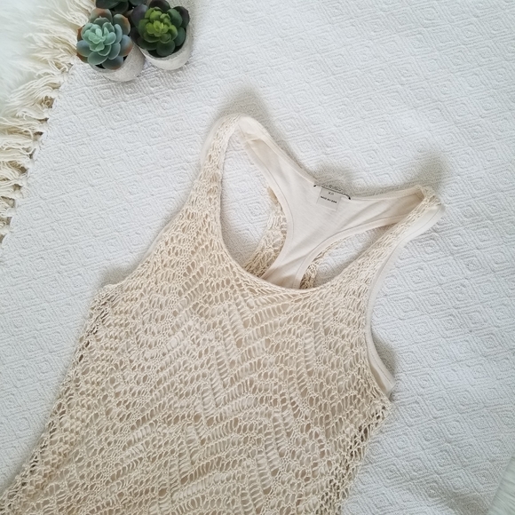 Lucky Brand crochet cream top - Picture 7 of 7